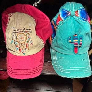 Colorful women Dreamcatcher and Cactus Caps 🧢🎀💕🥰
